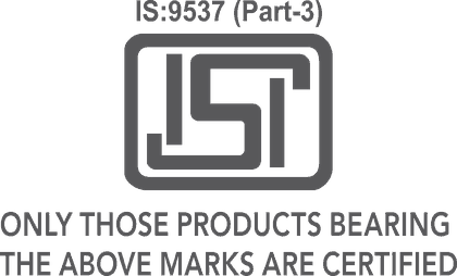 ISI mark, IS:9537 Part 3